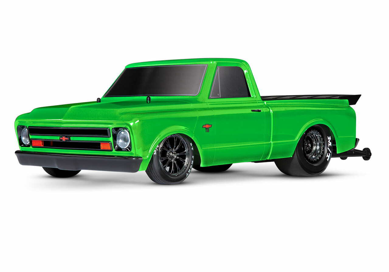Traxxas Drag Slash 1/10 2WD No Prep Truck w/1967 Chevrolet C10 Body (Green) w/TQi 2.4GHz Radio & TSM (RTR) (TRA94076-4-GRN)