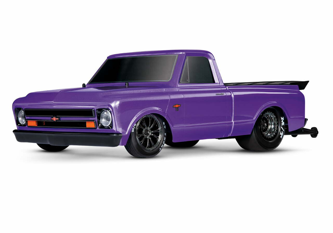 Traxxas Drag Slash 1/10 2WD No Prep Truck w/1967 Chevrolet C10 Body (Purple) w/TQi 2.4GHz Radio & TSM (RTR)